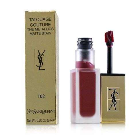 iron pink ysl|Tatouage Couture The Metallics Lip Gloss .